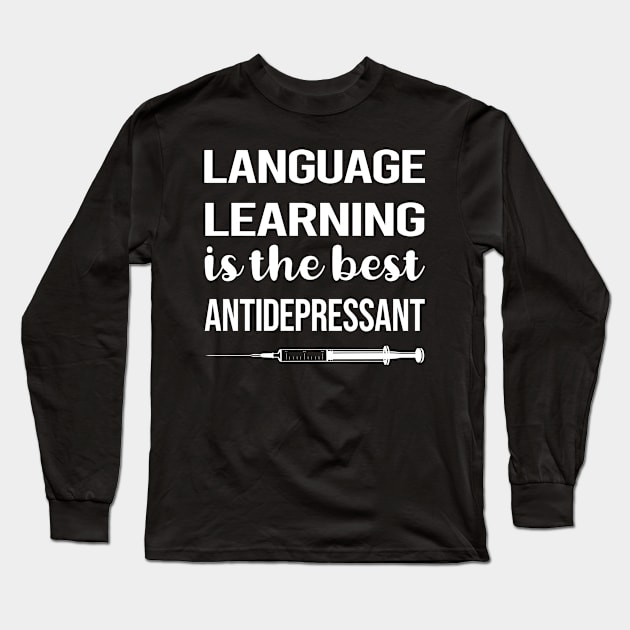 Antidepressant Language Learning Long Sleeve T-Shirt by relativeshrimp